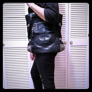 🐃Genuine Leather B. Makowsky Blk Sparkle